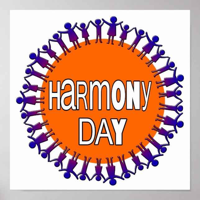 Poster Harmony day, Australie (Devant)