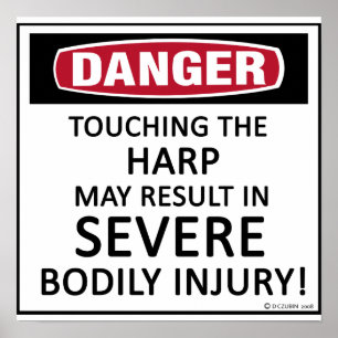 Poster Harpe de danger