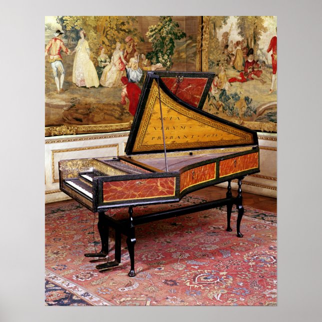 Poster Harpsichord, 1634 (Devant)