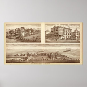 Poster Harrell ranches, banque, Visalia, Cal