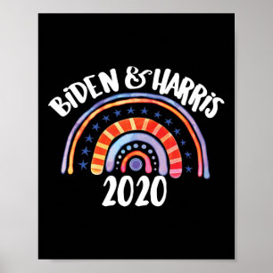 Poster Harris 2020 Rainbow Gay pride Lgbt 2020 Election