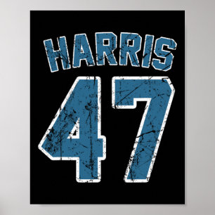 Poster Harris 47 Vintage - Harris 2024 - Kamala 2024