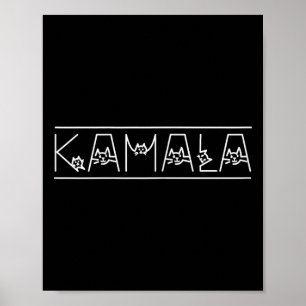 Poster Harris Cat Letting Positive Funny Shirt Kamala
