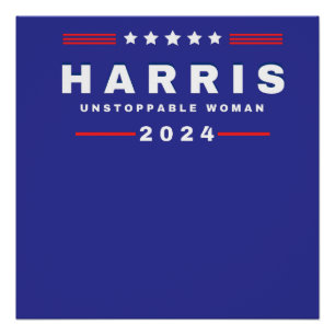 Poster Harris Femmes imparables Élection 2024