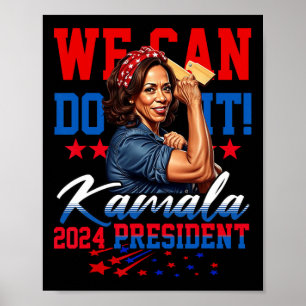 Poster Harris For President 2024 We Can Do It!