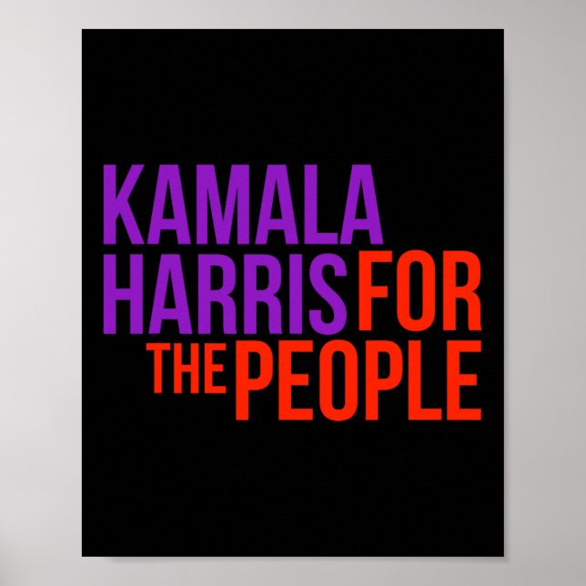 Poster Harris For The People Shirt Kamala 2020 (Devant)