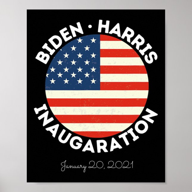 Poster Harris Inauguration 20 janvier 2021 Retro Democr (Devant)