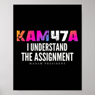 Poster Harris Kam47a je comprends le mème d'affectation 