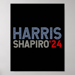 Poster Harris-shapiro-2024 Président Élection Hommes Femm