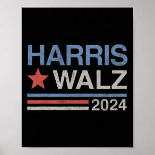Poster Harris Tim Walz Waltz Vp Président Harris Waltz 20