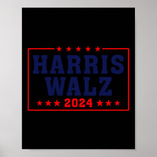 Poster Harris Waltz 2024 Élection 1ère femme 47e Présiden