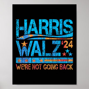 Poster Harris Waltz 2024 Election Kamala Harris Tim Waltz