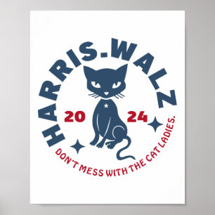 Poster Harris Waltz ne manque pas avec les femmes de chat