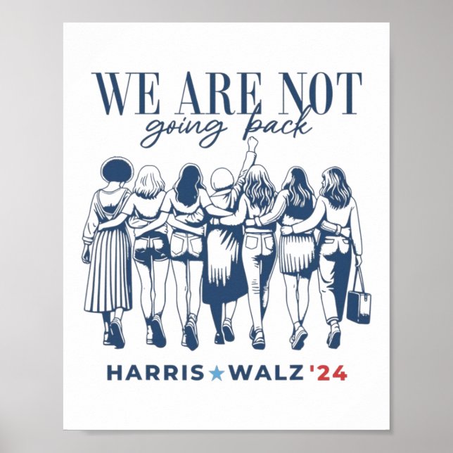 Poster Harris Waltz Nous Ne Reviendrons Pas Vivre Jamais  (Devant)