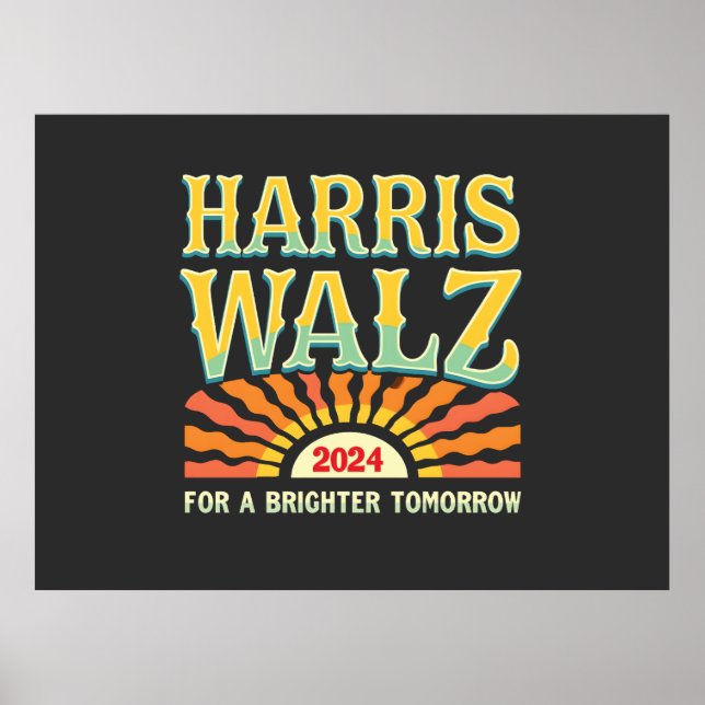 Poster Harris Waltz pour un avenir meilleur Kamala Harris (Devant)