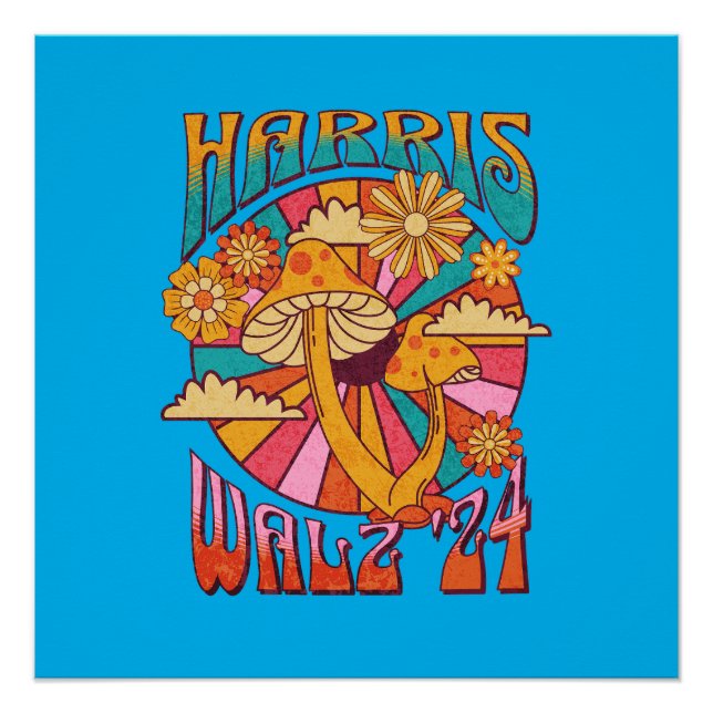 Poster Harris Walz 2024 pour le président (Devant)