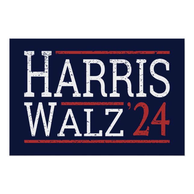Poster Harris Walz Election 2024 I (Devant)