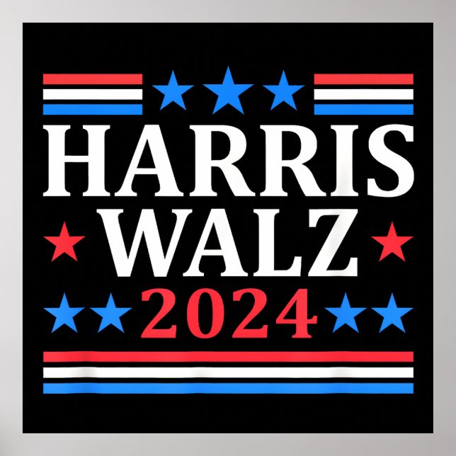 Poster Harris Walz Waltz 2024 (Devant)
