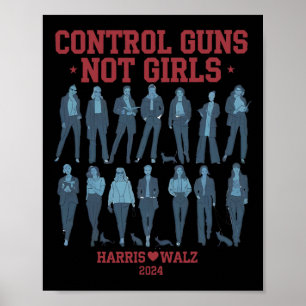 Poster Harris Wheimer 2024 Contrôlez les Armes et Non les