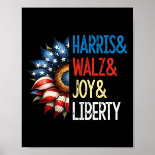 Poster Harris Wheimer Joy Liberty - Harris Waltz 2024 Rét