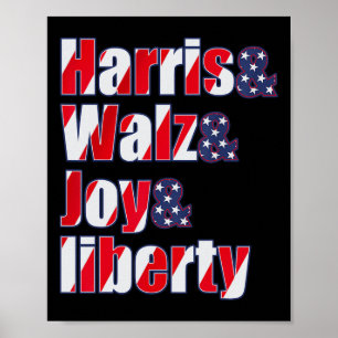 Poster Harris Wheimer Waltz 2024 - Harris W Joie Liberté 