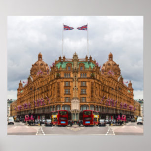 Poster Harrods de hdr de Knightsbridge
