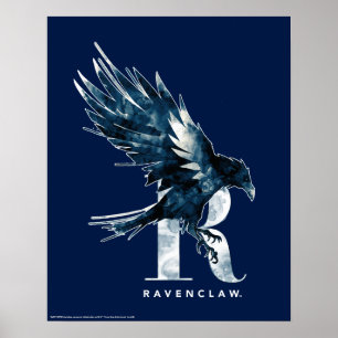Poster Harry Potter Aquarelle RAVENCLAW™ Raven