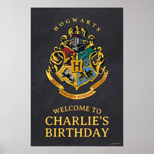 Poster Harry Potter Armoiries de Poudlard Anniversaire (Devant)