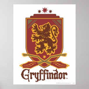 Poster Harry Potter   Badge Gryffindor QUIDDITCH™