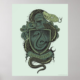 Poster Harry Potter   Blason de Serpentard