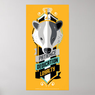 Poster Harry Potter Blason des qualités de la maison PO