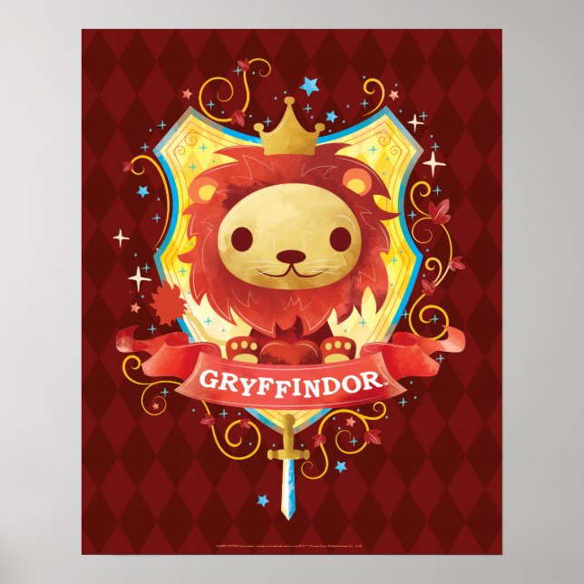 Poster Harry Potter | Charmant blason GRYFFINDOR™ (Devant)