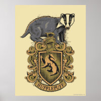 Harry Potter | Cimier de Hufflepuff avec Badger
