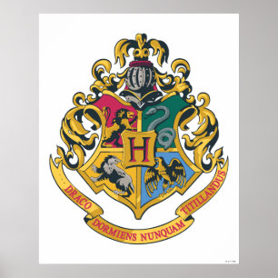 Poster Harry Potter Cimier de Poudlard - Couleur complèt