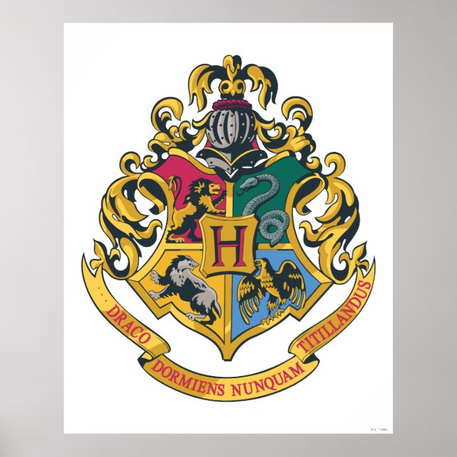 Poster Harry Potter| Cimier de Poudlard - Couleur complèt (Devant)