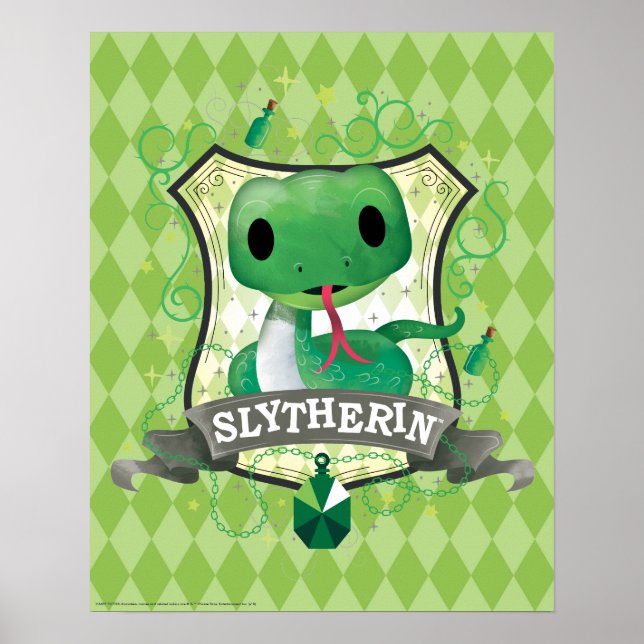 Poster Harry Potter | Crête SLYTHERIN™ (Devant)