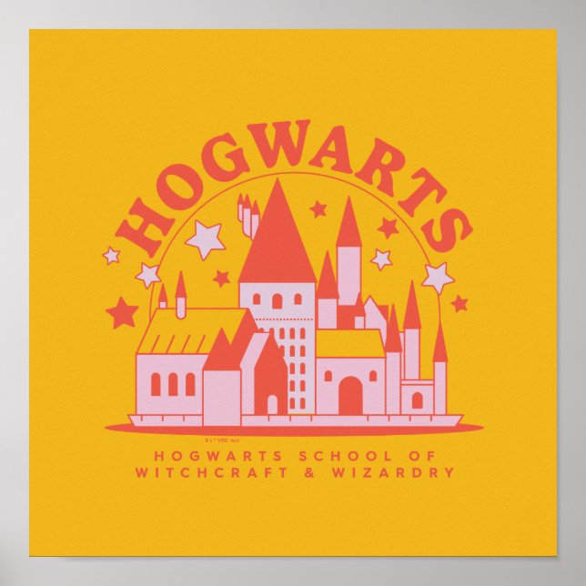 Poster HARRY POTTER™ | Cute HOGWARTS™ School (Devant)