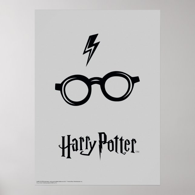 Poster Harry Potter | Éclair de voiture et lunettes (Devant)