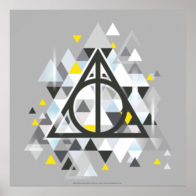 Poster Harry Potter | Geometric Deathly Hallows (Devant)
