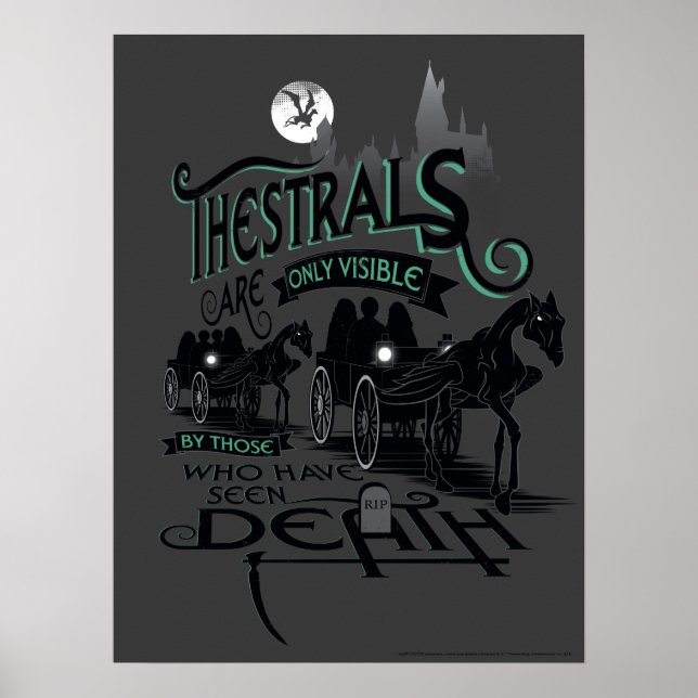 Poster Harry Potter | Graphique de typographie de Thestra (Devant)