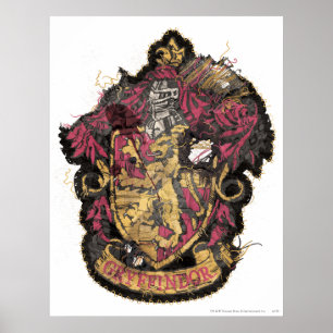 Poster Harry Potter   Gryffindor Crest - Détruit
