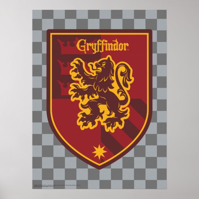 Poster Harry Potter | Gryffindor House Pride Crest (Devant)