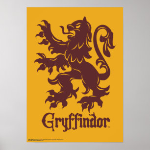 Poster Harry Potter   Gryffindor Lion Graphic