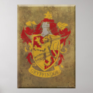 Poster Harry Potter   Gryffindor - Retro House Crest
