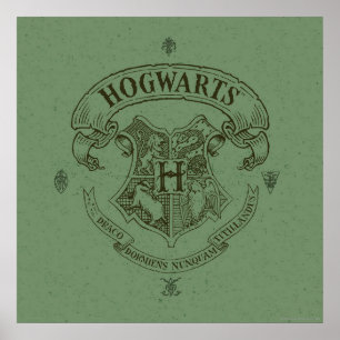 Poster Harry Potter   Hogwarts Banner Crest
