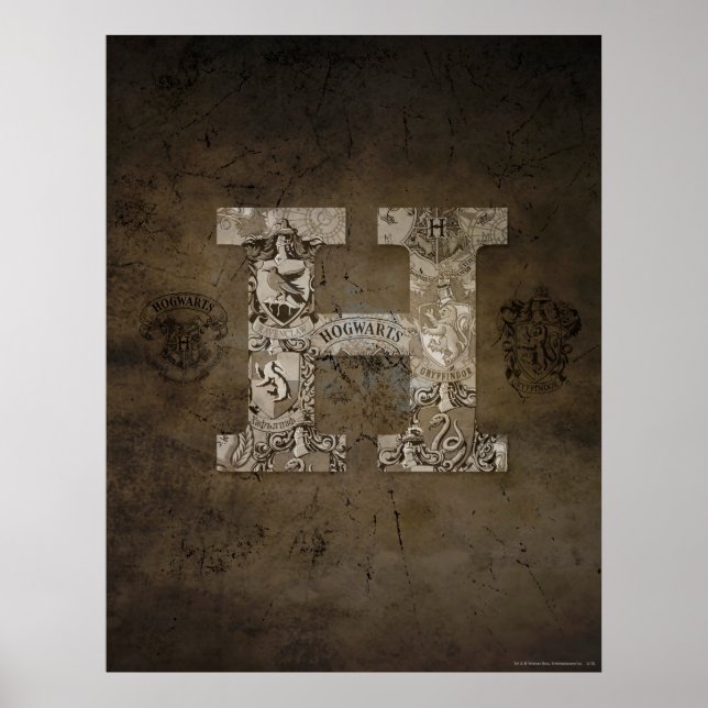 Poster Harry Potter | Monogramme de nains (Devant)