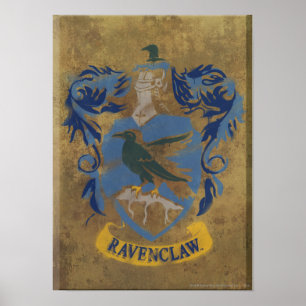 Poster Harry Potter   Peinture Ravenclaw rustique