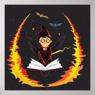 POSTER HARRY POTTER PORTER CASQUETTE  FIRE  LIVRE 