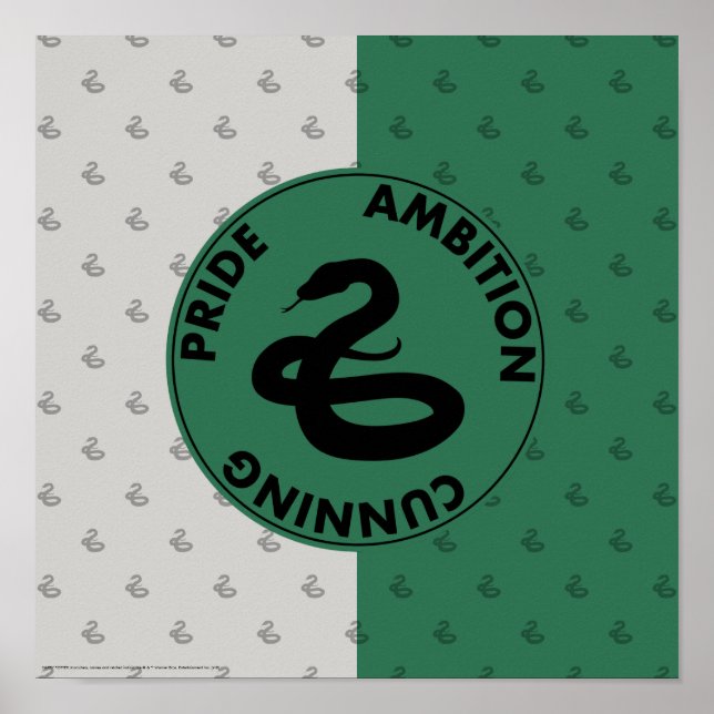 Poster Harry Potter | SLYTHERIN™ Caractéristiques graphiq (Devant)