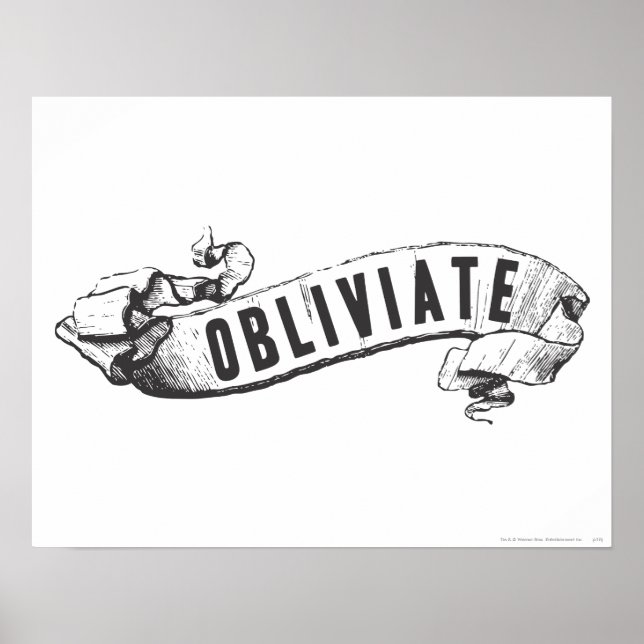 Poster Harry Potter Spell | Oblivier (Devant)
